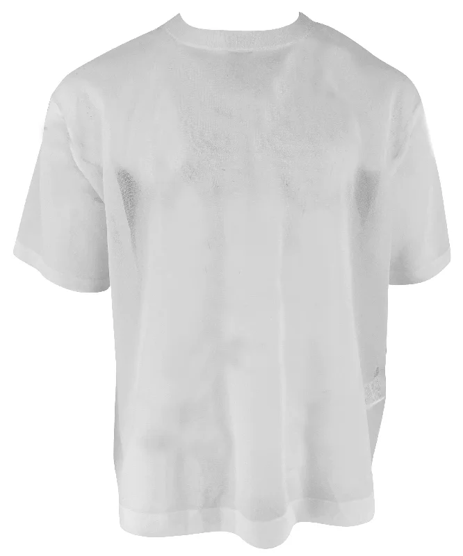 Yohji Yamamoto Mesh T-Shirt in White