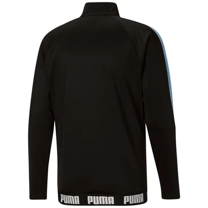 Puma Men's Speed Moisture Wicking Full Zip Logo Track Jacket Black Size Small