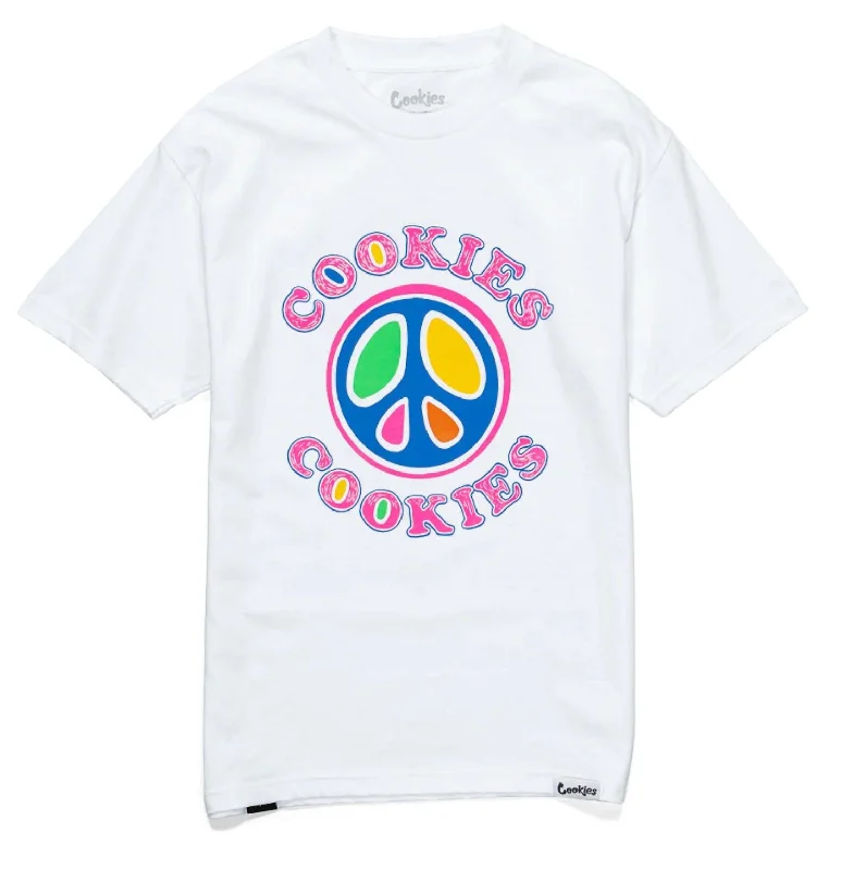 Men's Peace Glow T-Shirt In White