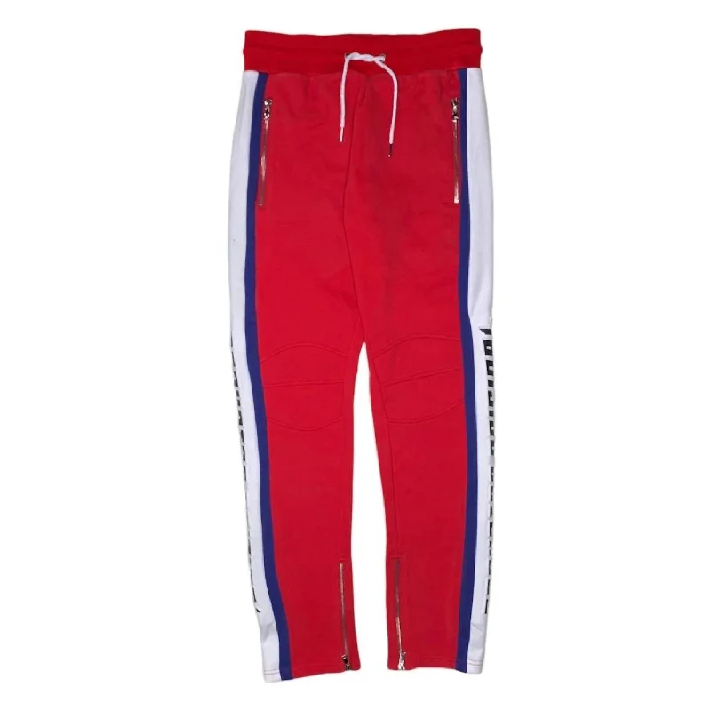 Men's Jogger In Red