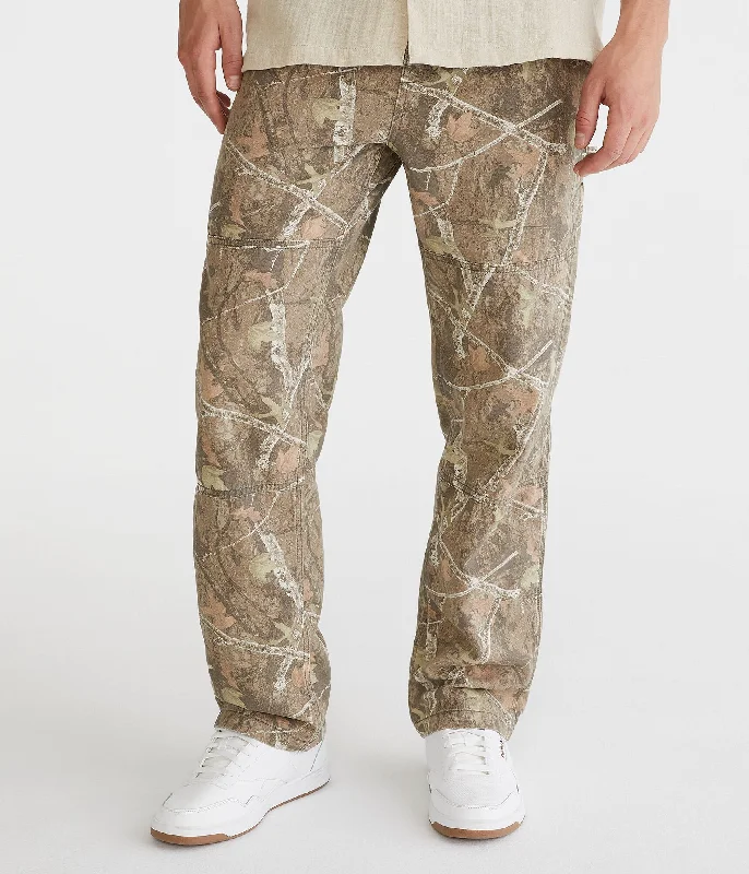 Aeropostale Wilderness Print Carpenter Pants