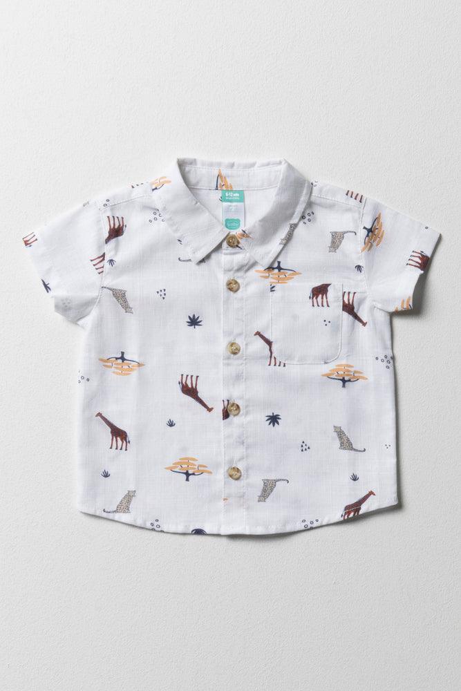 Safari Short Sleeve Shirt White