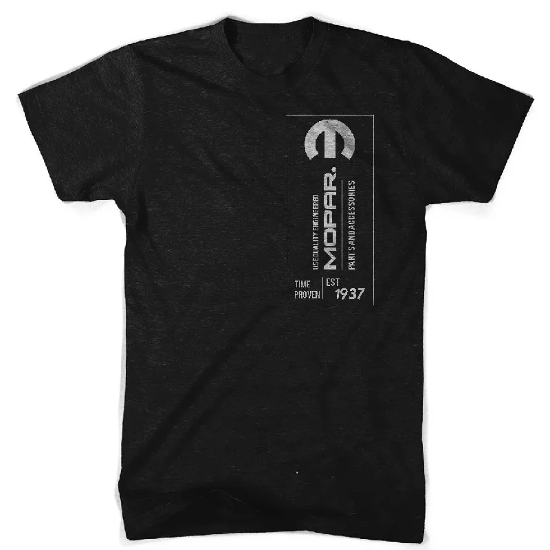 Mens Mopar Label T-shirt (Black)