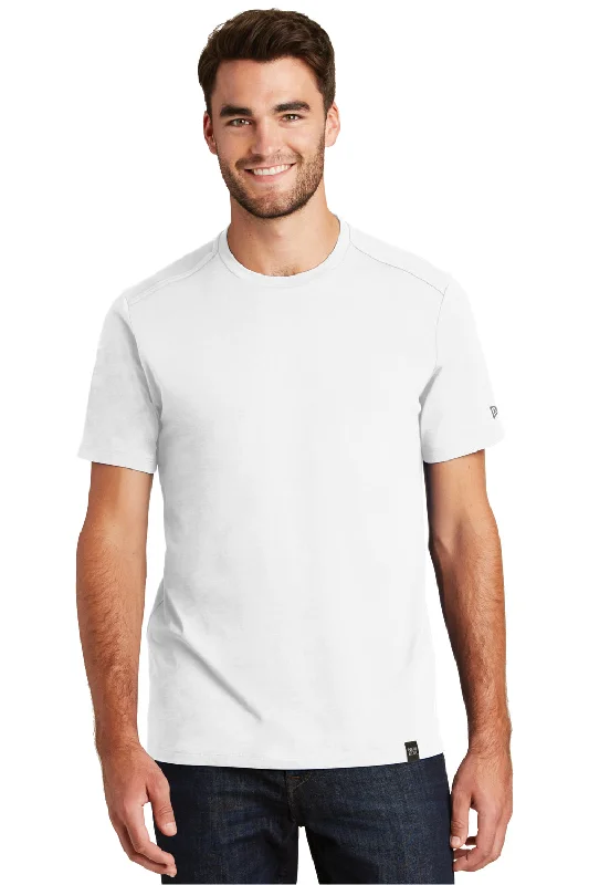 New Era Mens Heritage Short Sleeve Crewneck T-Shirt - White