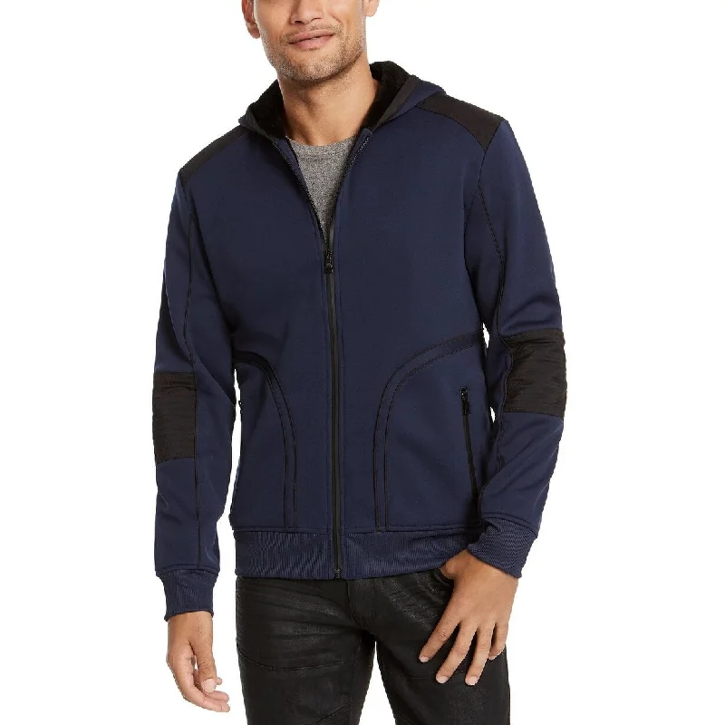 Inc International Concepts Men's Hooded Jacket Dark Blue Size S - Small