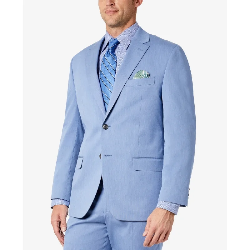 Sean John Men's Classic Fit Solid Suit Jacket Blue Size 40