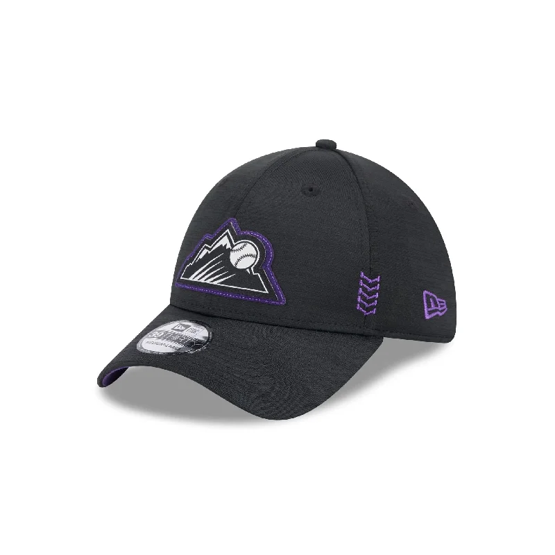 Colorado Rockies 2024 Clubhouse 39THIRTY Stretch Fit Hat