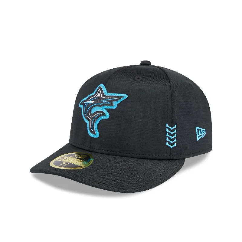 Miami Marlins 2024 Clubhouse Low Profile 59FIFTY Fitted Hat