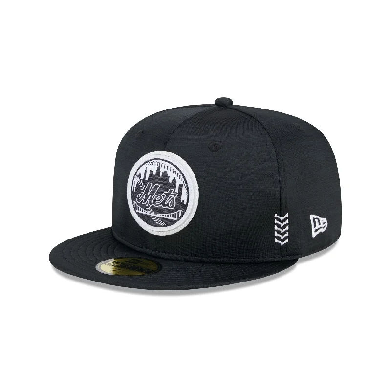 New York Mets 2024 Clubhouse Black 59FIFTY Fitted Hat