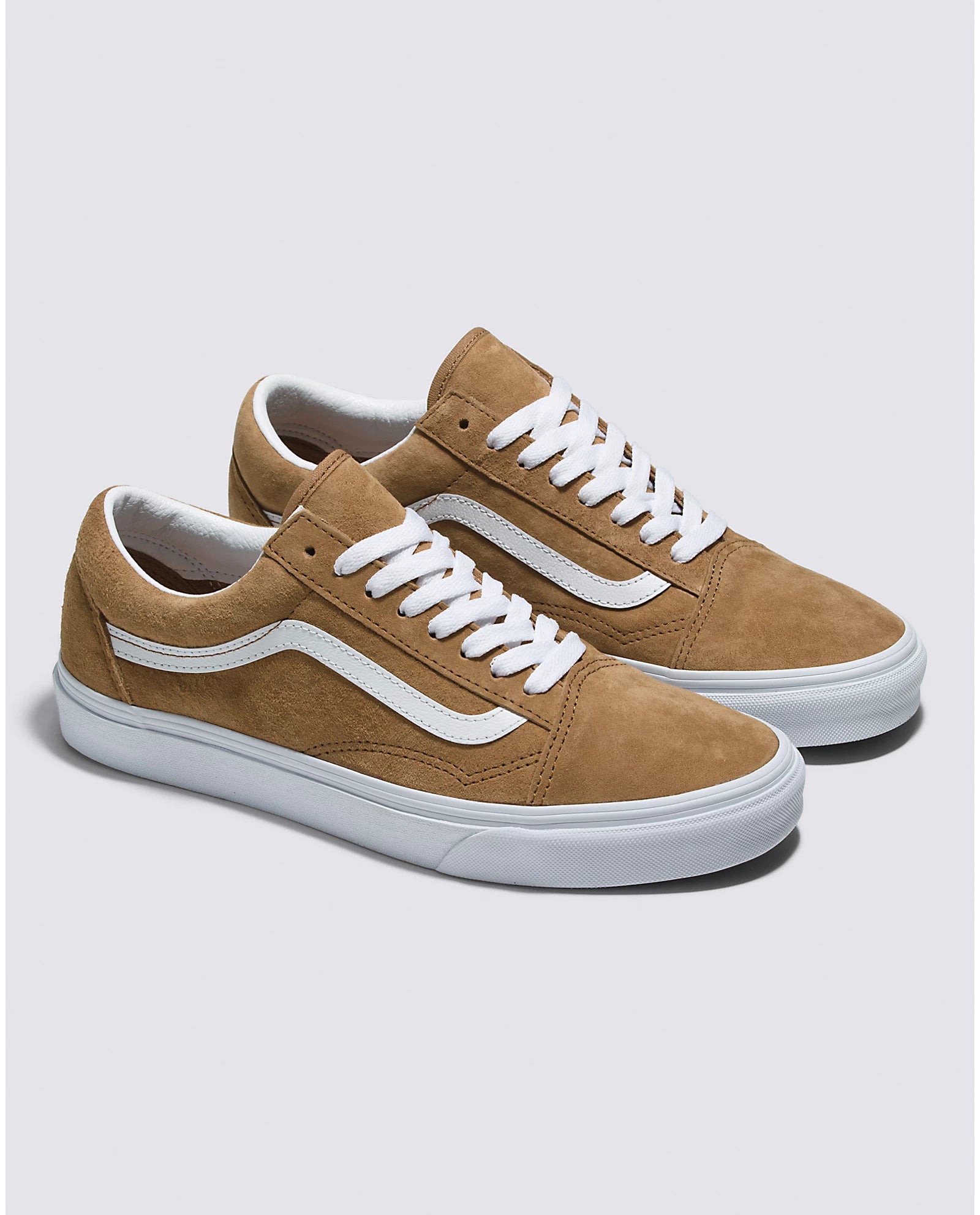 Comfortable men canvas shoes-Old Skool Pig Suede Tobacco Brown