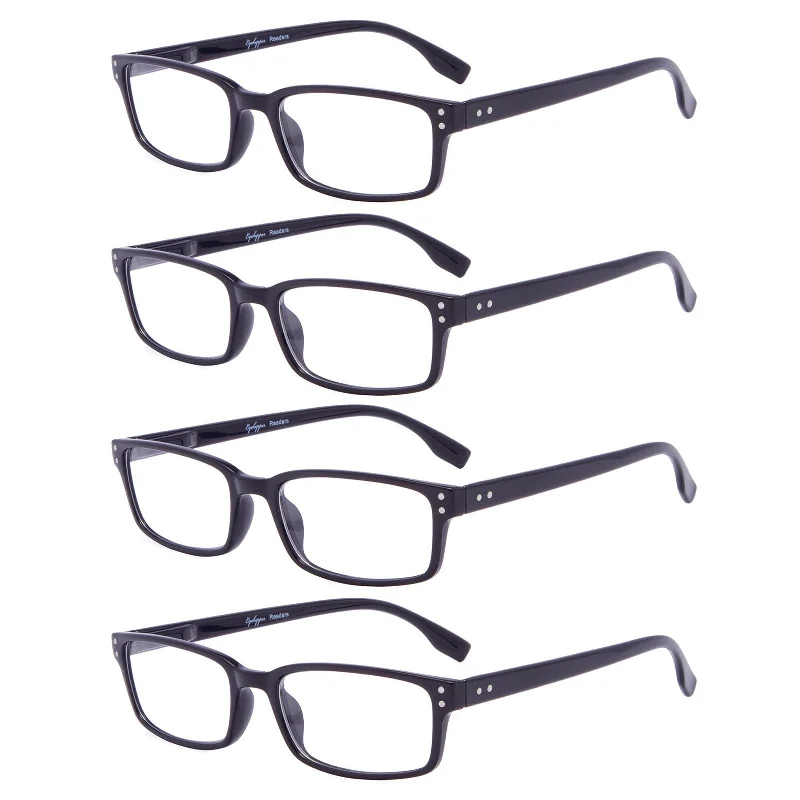 4 Pack Classical Spring-Hinges Reading Glasses R097