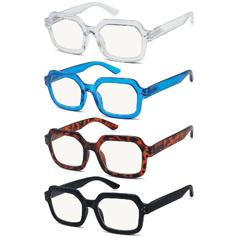 4 Pack Stylish Progressive Multifocus Reading Glasses M2130