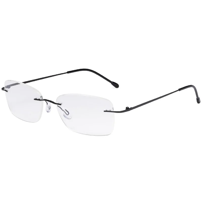 Rimless Metal Scholar Elegant Reading Glasses RWK9905