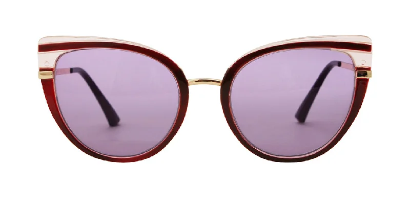 Snazzy Translucent Maroon Sunglasses 7700