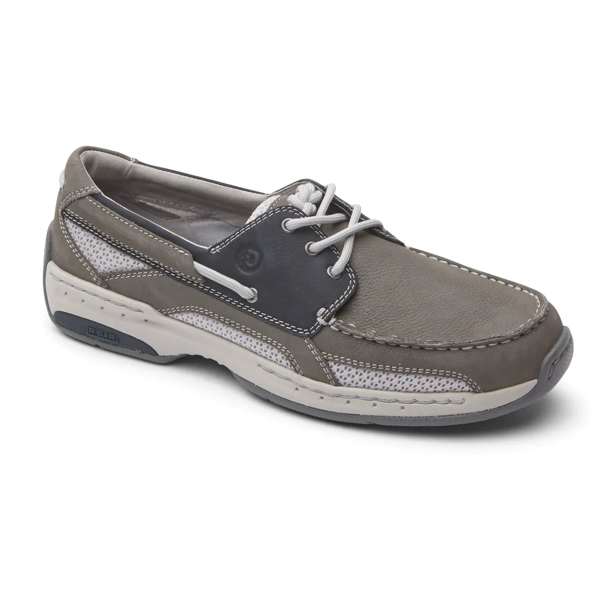 Men slip-on casual shoes-Captain - Grey/Navy