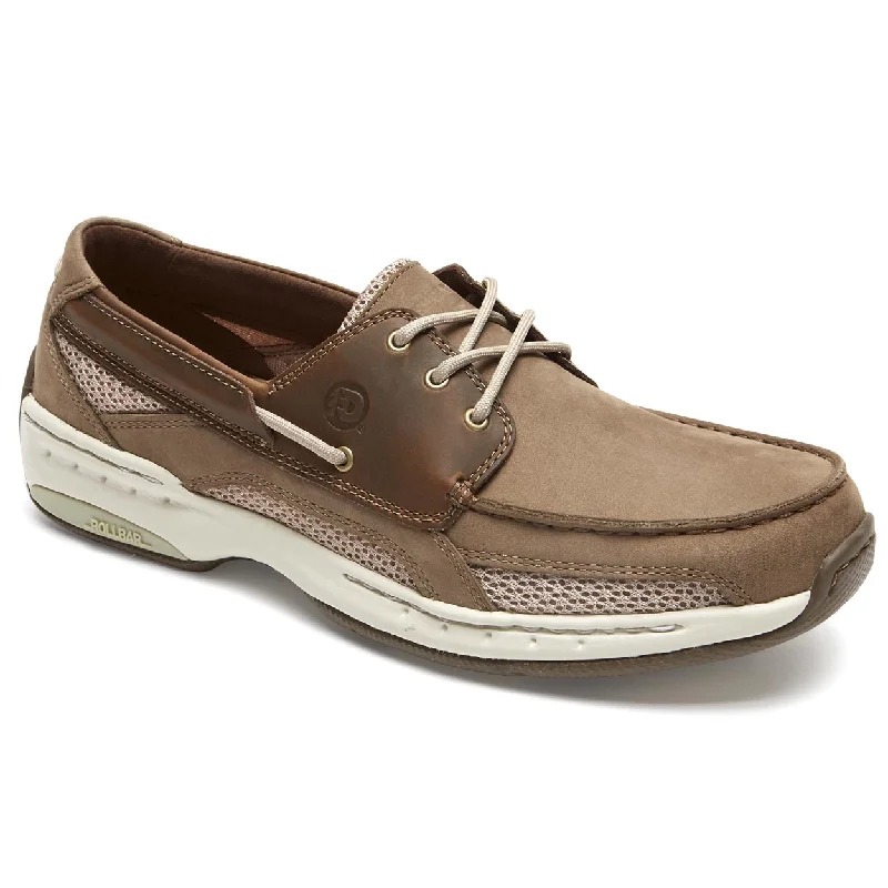 Casual shoes for men with soft padding-Captain - Taupe Two Tone