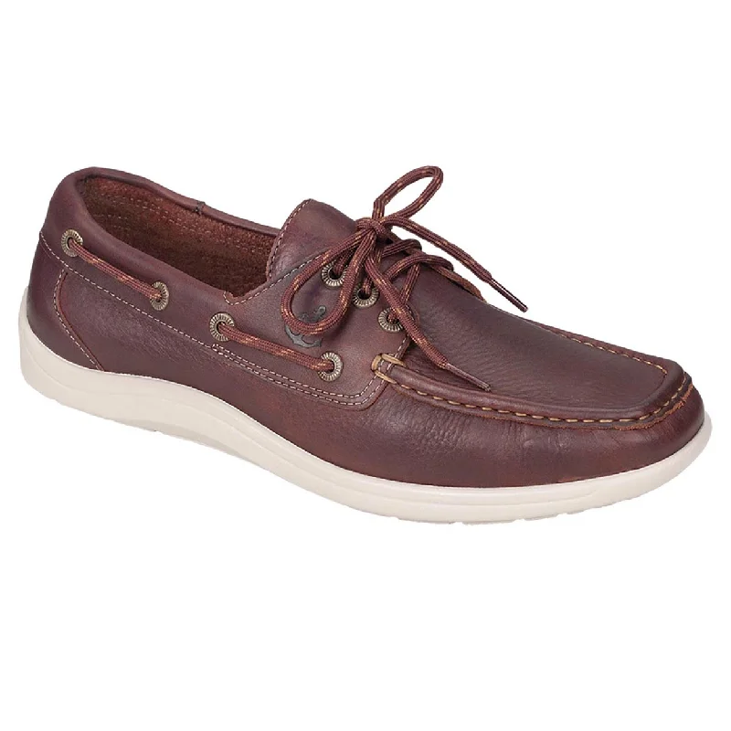 Stylish leather shoes for men-Decksider - New Briar