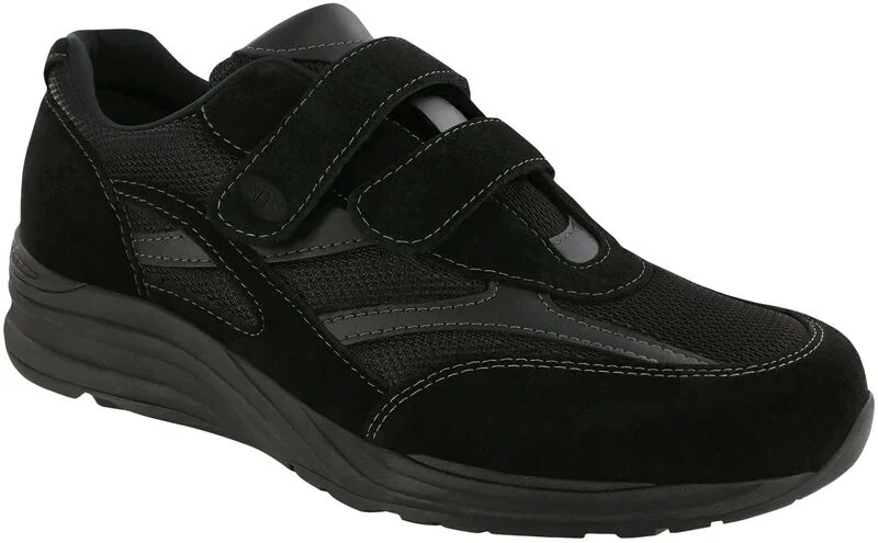 Casual shoes for men with padded insoles-JV - Black Mesh