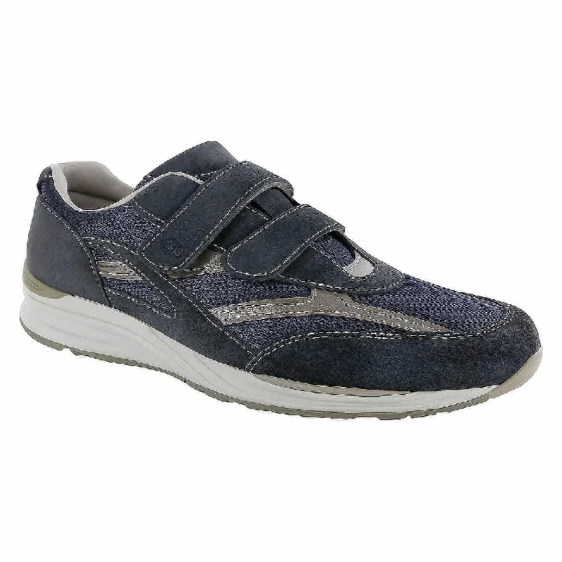 Stylish men boat shoes-JV - Navy Mesh