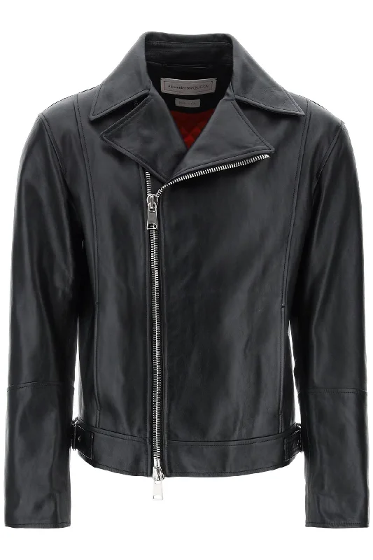 Alexander Mcqueen Men's Nappa Biker Jacket