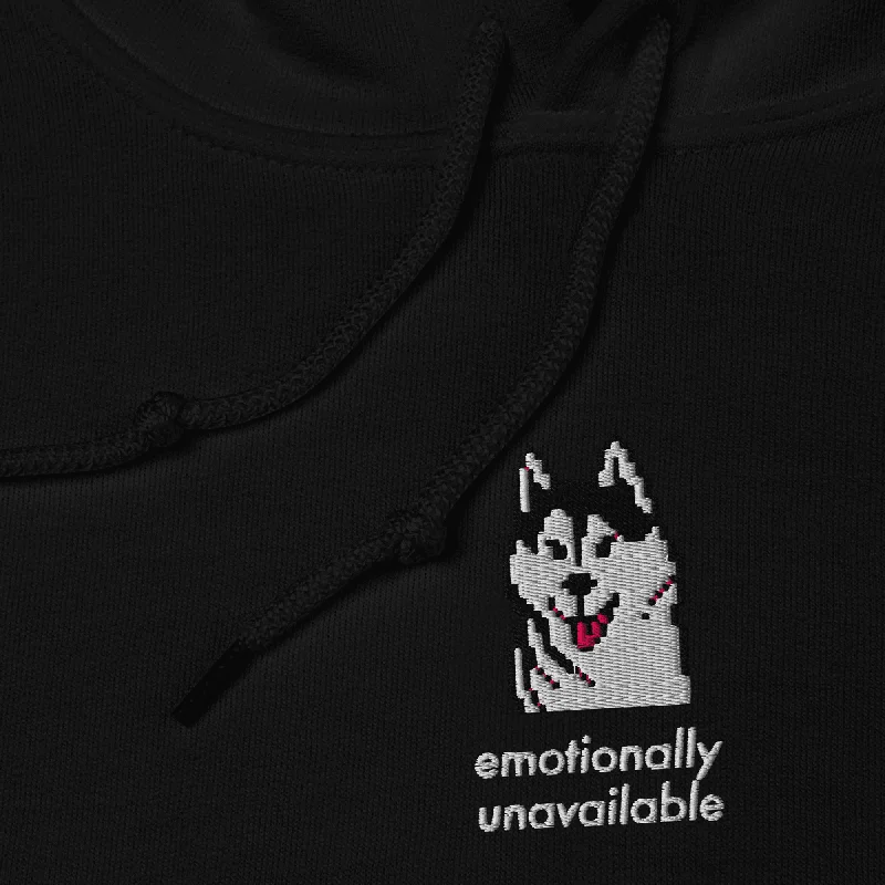 Emotionally Unavailable® Embroidered Hoodie (super limited)