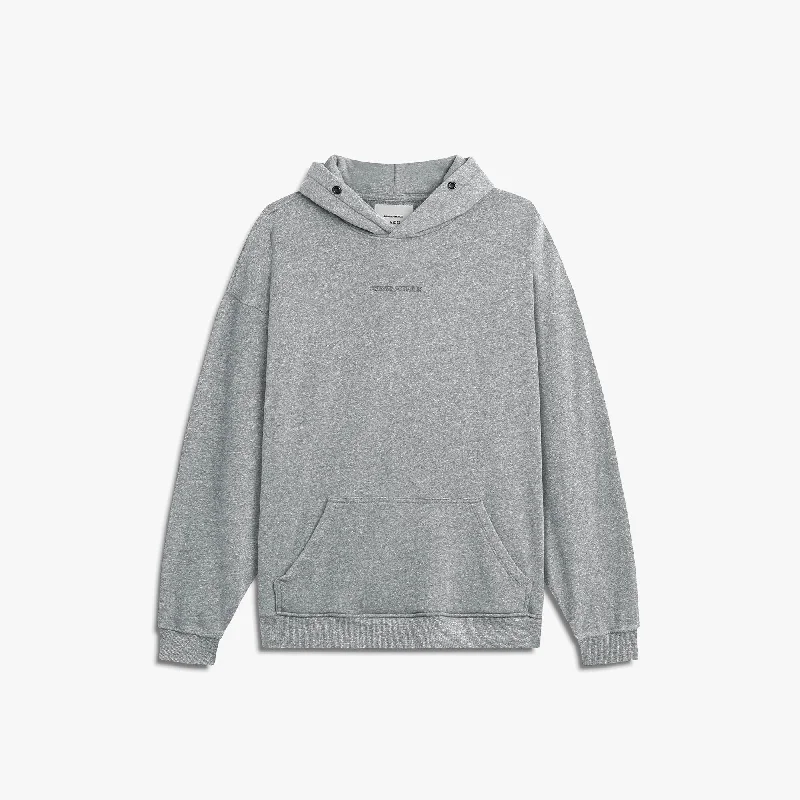 loop terry standard hoodie / heather grey