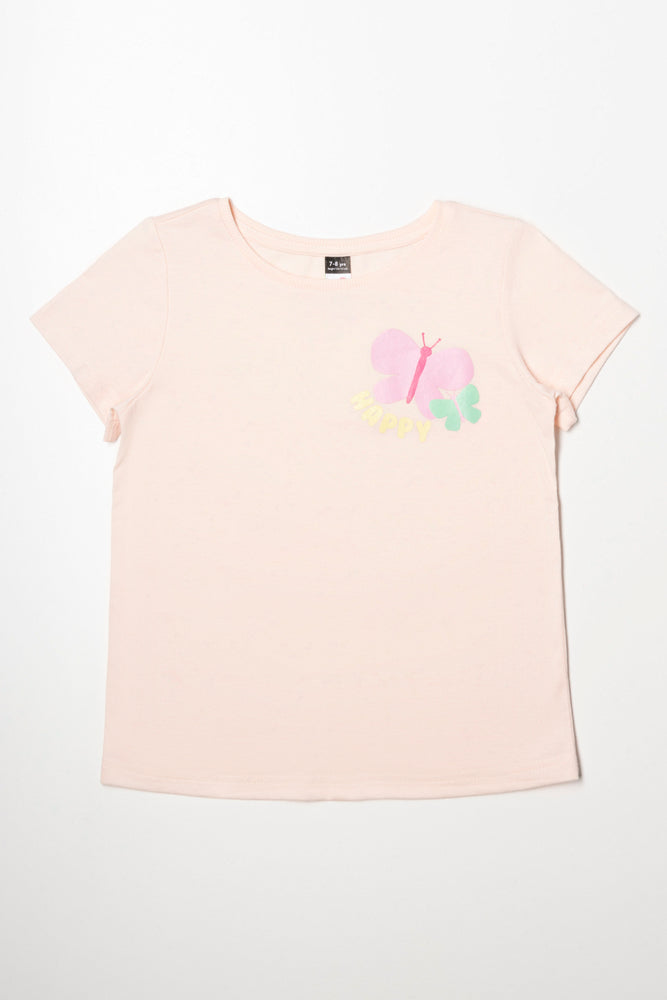 Butterfly T-Shirt Pink