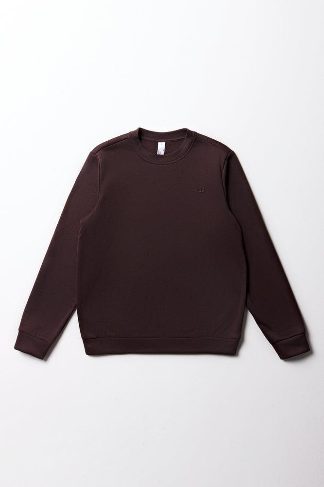 Crew Neck Tracktop Brown