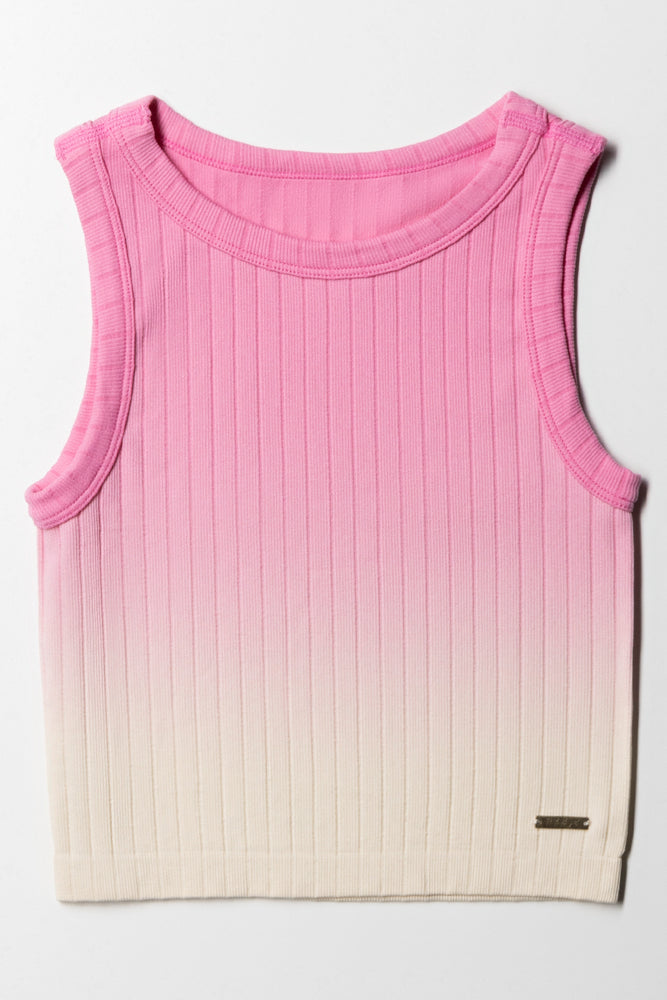 Ombre Seamless Vest Pink