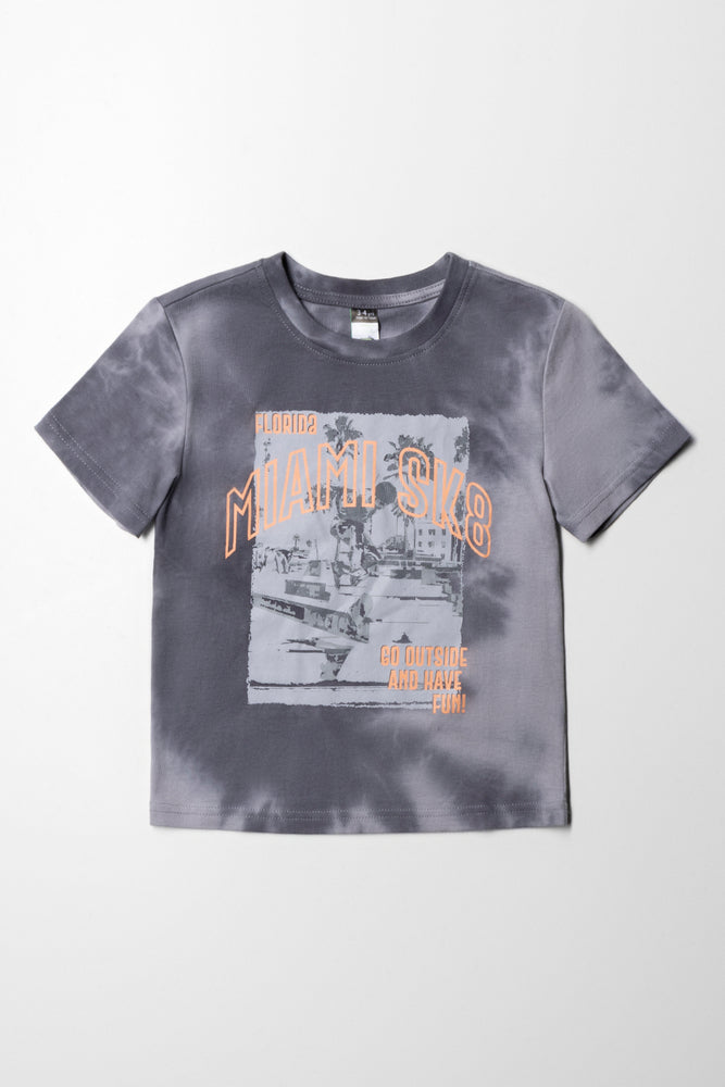 Pigment Dye T-Shirt Grey