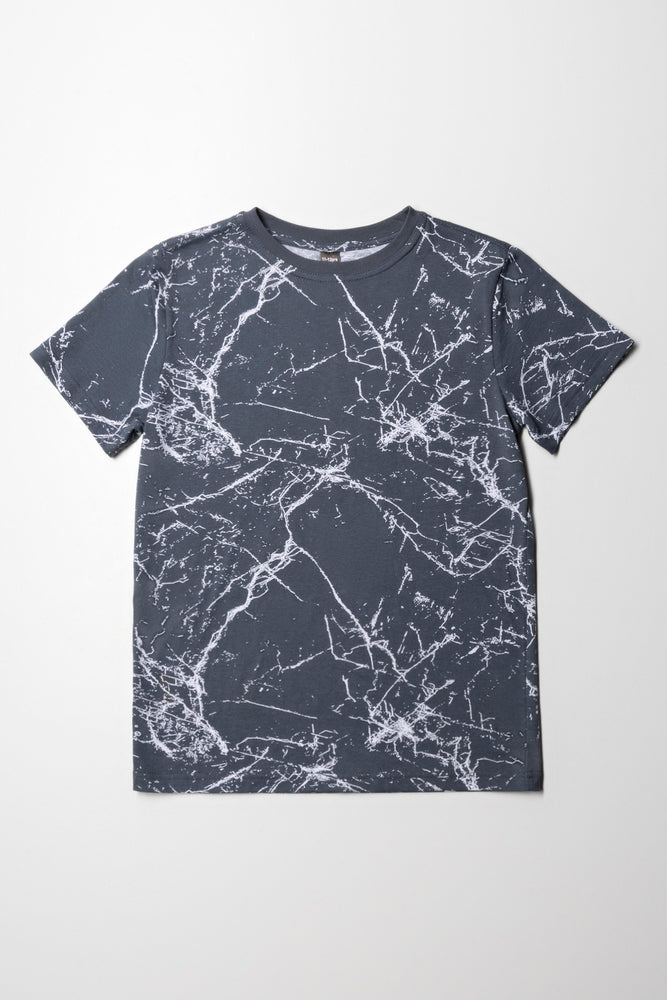 Printed T-Shirt Charcoal