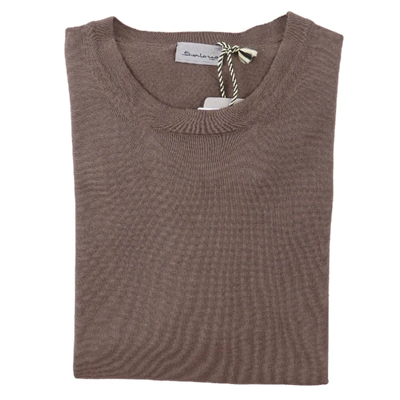 Sartorio Short-Sleeve Cotton Sweater