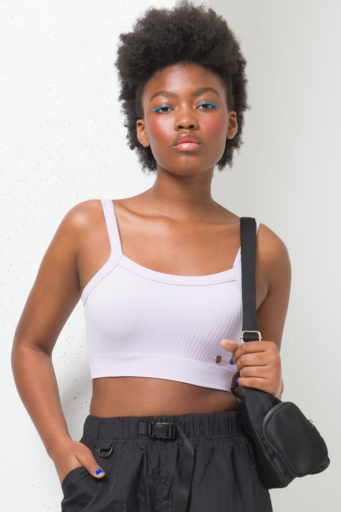 Seamless Crop Vest Lilac