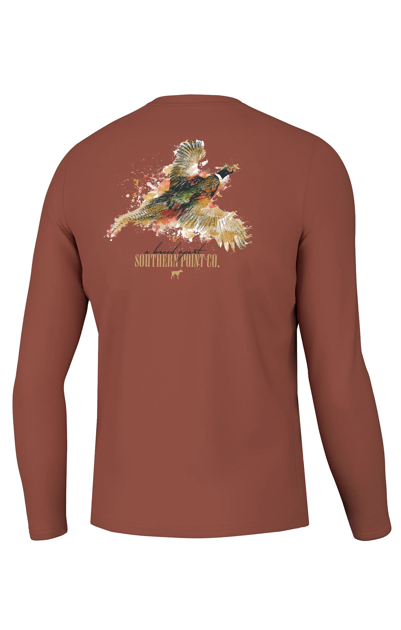 Southern Point Splatter Series Pheasant Long Sleeve Tee