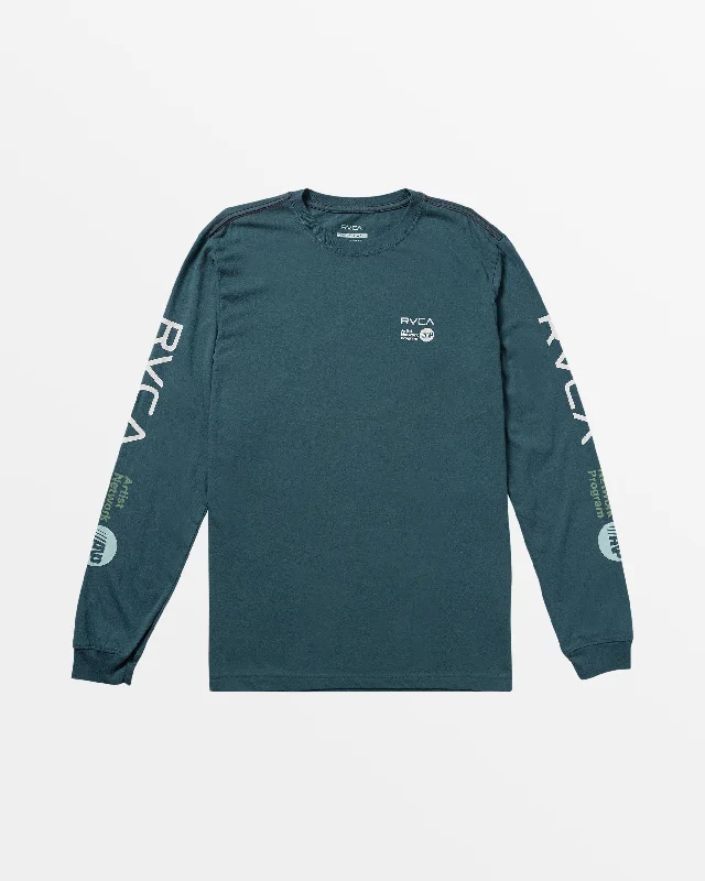 ANP Long Sleeve Tee - Duck Blue/White