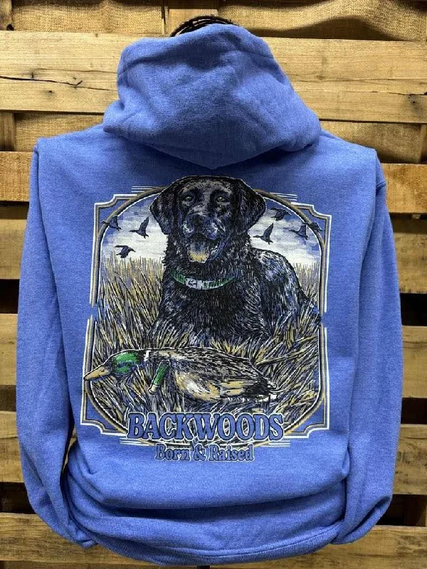 Backwoods Lab & Ducks Long Sleeve Unisex Hoodie