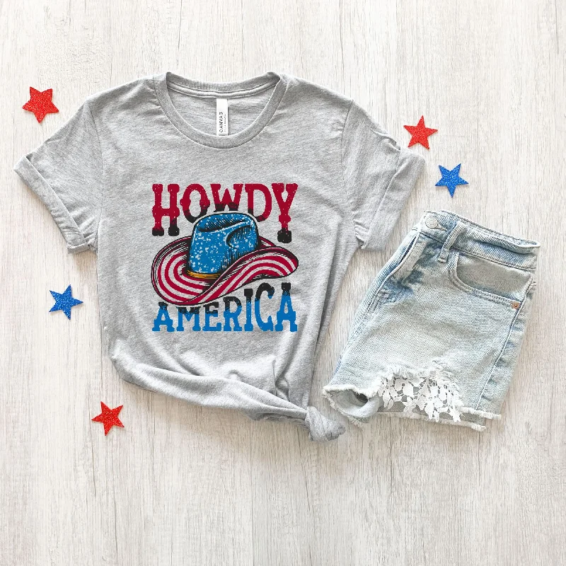 Howdy America Western Independence Day T Shirt for 4th Of July *UNISEX FIT*