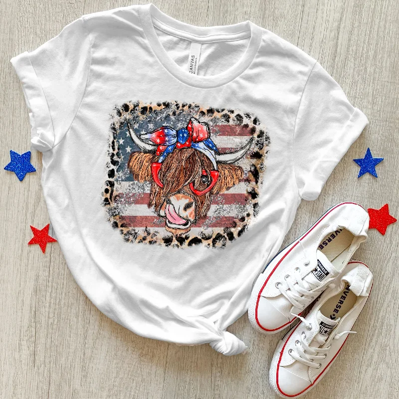 Patriotic Cow T Shirt for 4th Of July *UNISEX FIT*