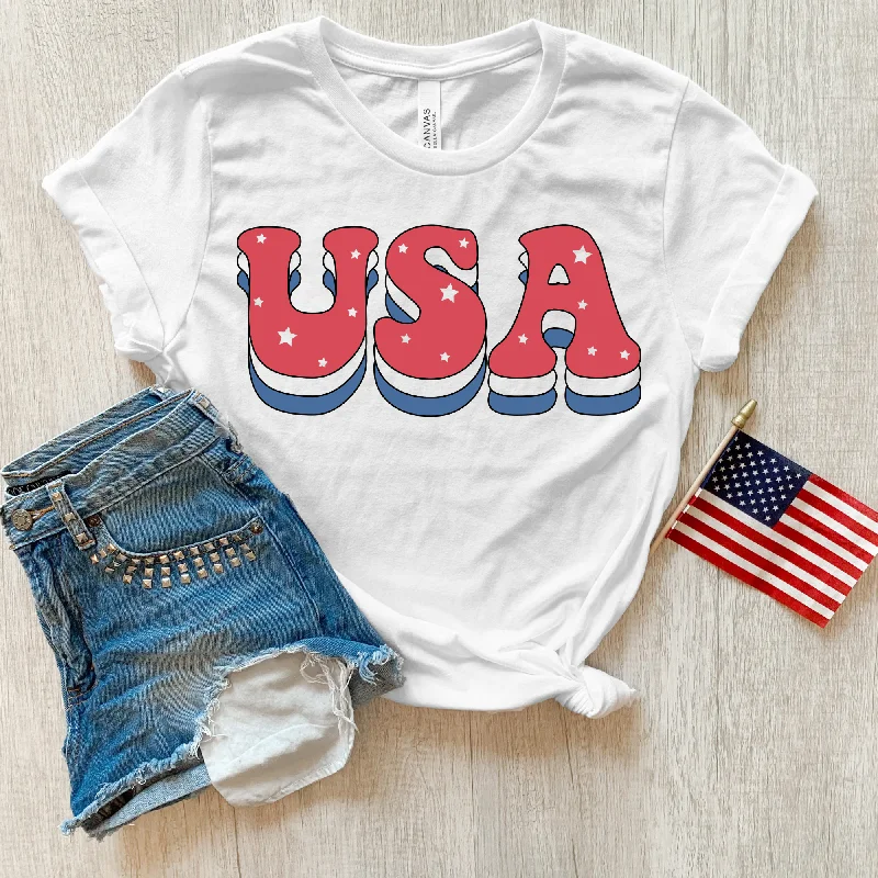 USA Bubble T Shirt for 4th Of July *UNISEX FIT*