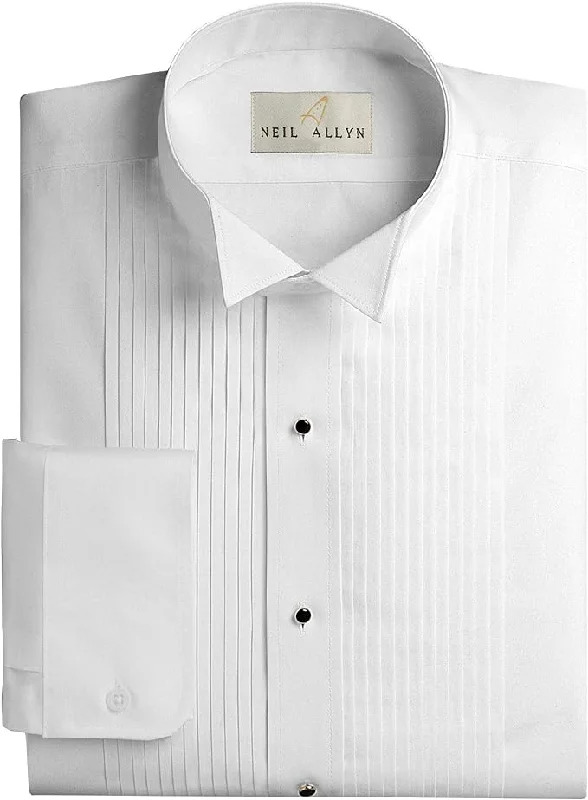 Neil Allyn 100% Cotton | Modern Fit Tuxedo Shirt - White