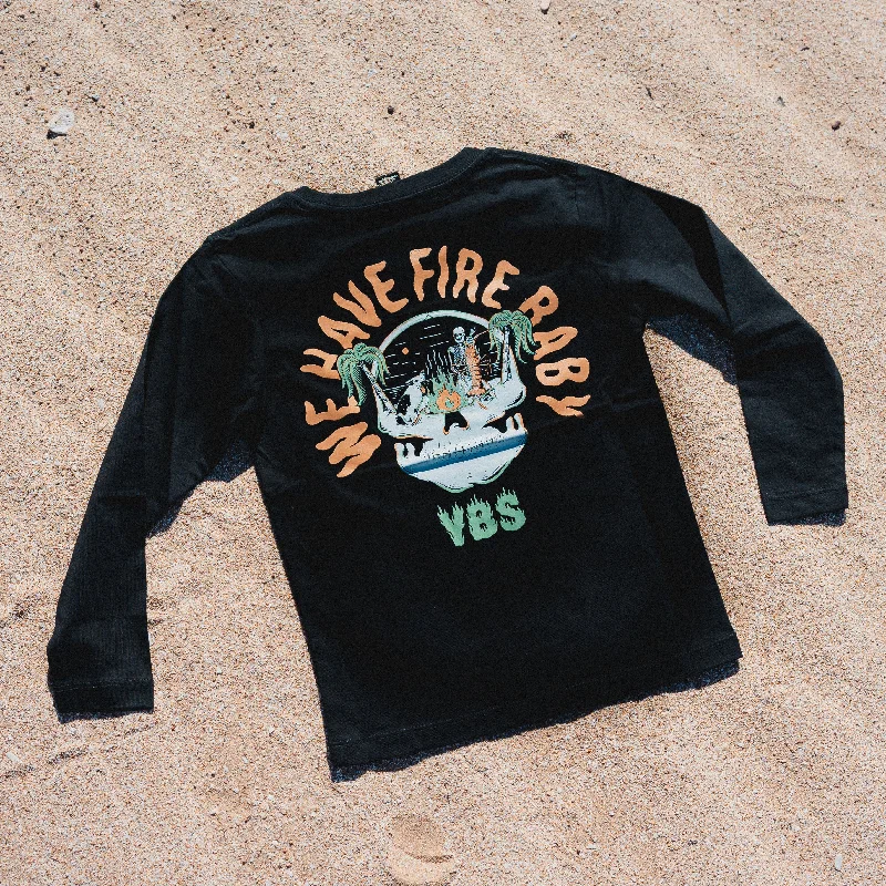 Groms Fire Long Sleeve Tee