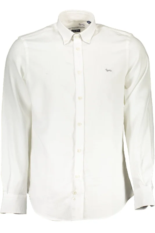 Harmont & Blaine Elegant  Cotton Shirt with Contrasting Men's Cuffs