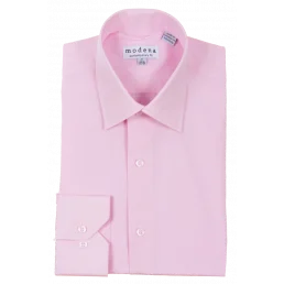 Modena Contemporary Fit Regular Cuff Shirt - M300BS0R - Pink