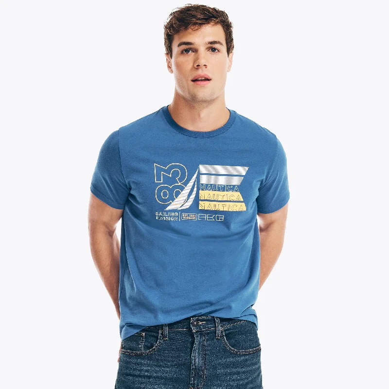 Nautica Mens Nautica 83 Graphic T-Shirt