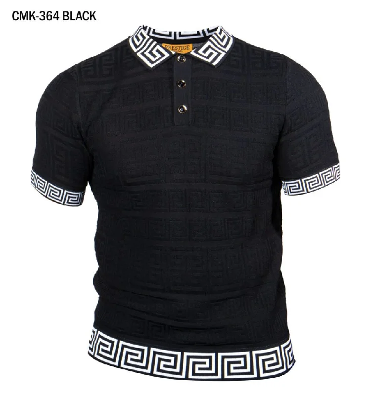 Prestige CMK-364 Short Sleeve Polo Shirt - Black