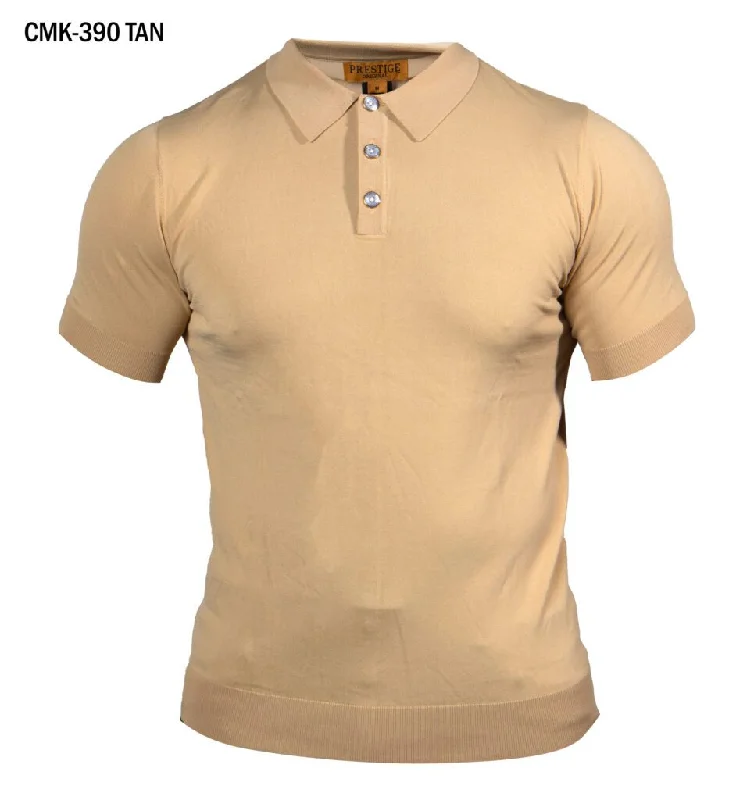 Prestige CMK-390 Solid Luxury Knit Cool Dry Technology Shirt - Tan