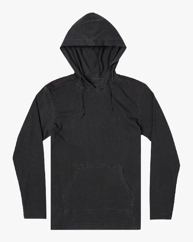 PTC Pigment Hooded Long Sleeve Tee - Pirate Black