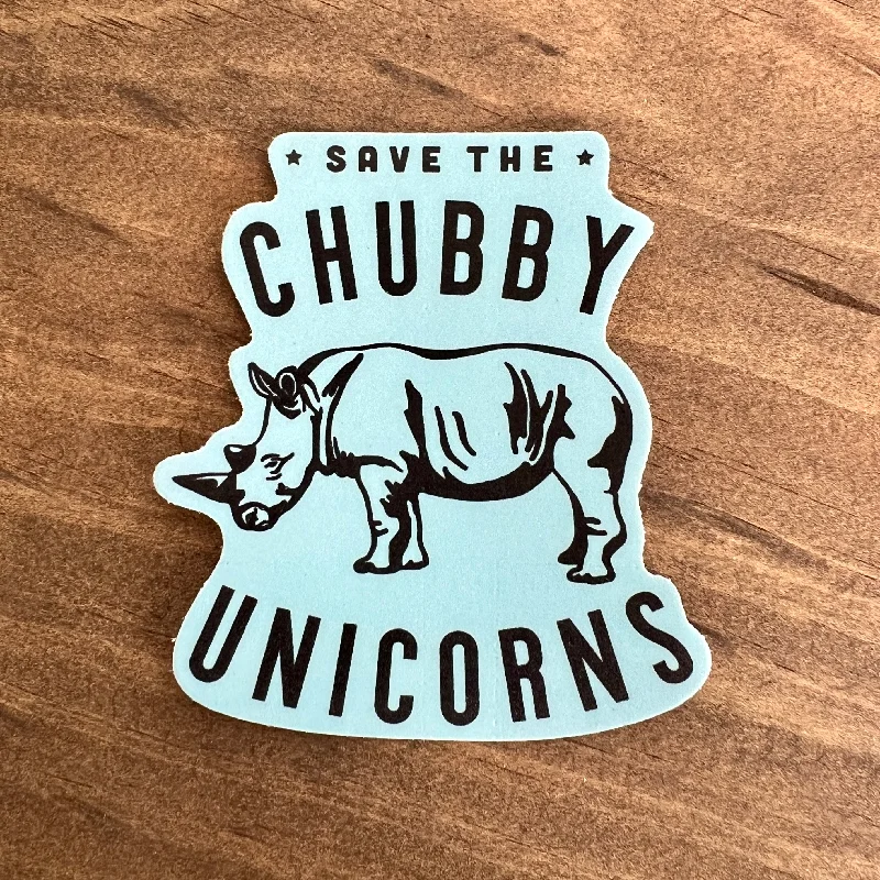 Save The Chubby Unicorns Sticker Decal