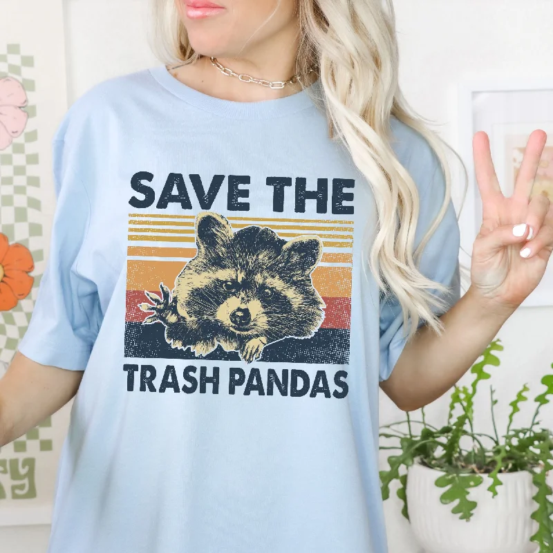 Save The Trash Pandas Funny Racoon Graphic Tee  *UNISEX FIT*