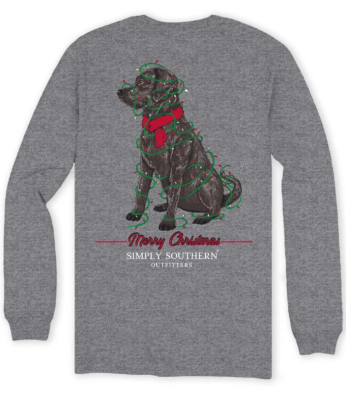 Simply Southern Christmas Lab Unisex Long Sleeve T-Shirt